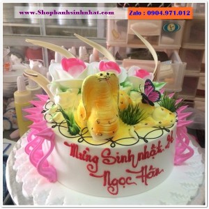 Bánh Sinh Nhật Con Rắn Tuổi Tỵ - R09